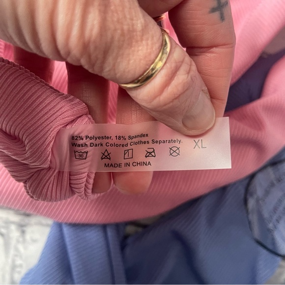 2 pair Ribbed Bikini Bottoms - Picture 3 of 5